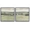 Stupell Industries Traditional Distant Farmhouse Field 2 pc Framed Giclee Wall Art Set Design by Victoria Borges
